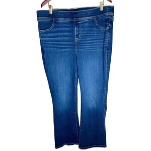 Torrid Lean Jean Slim Boot Women 2R Blue High Rise Pull On Super Soft
